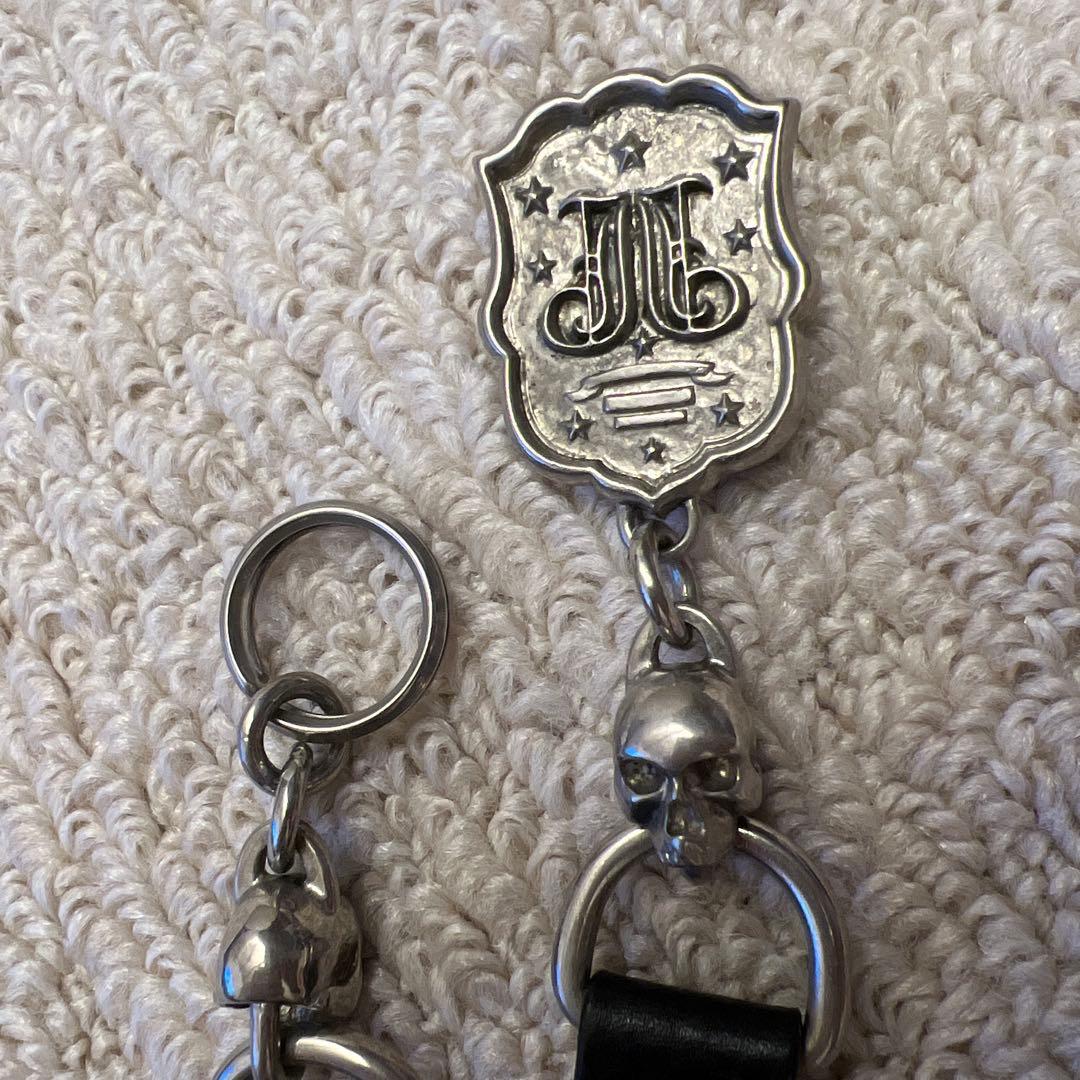 ジャンキージャガー✖️ブリューテンブラット スタッズ付きスカルウォレットチェーン