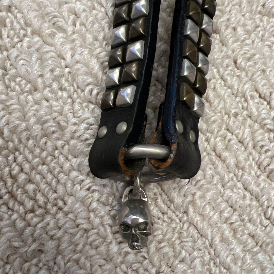 ジャンキージャガー✖️ブリューテンブラット スタッズ付きスカルウォレットチェーン