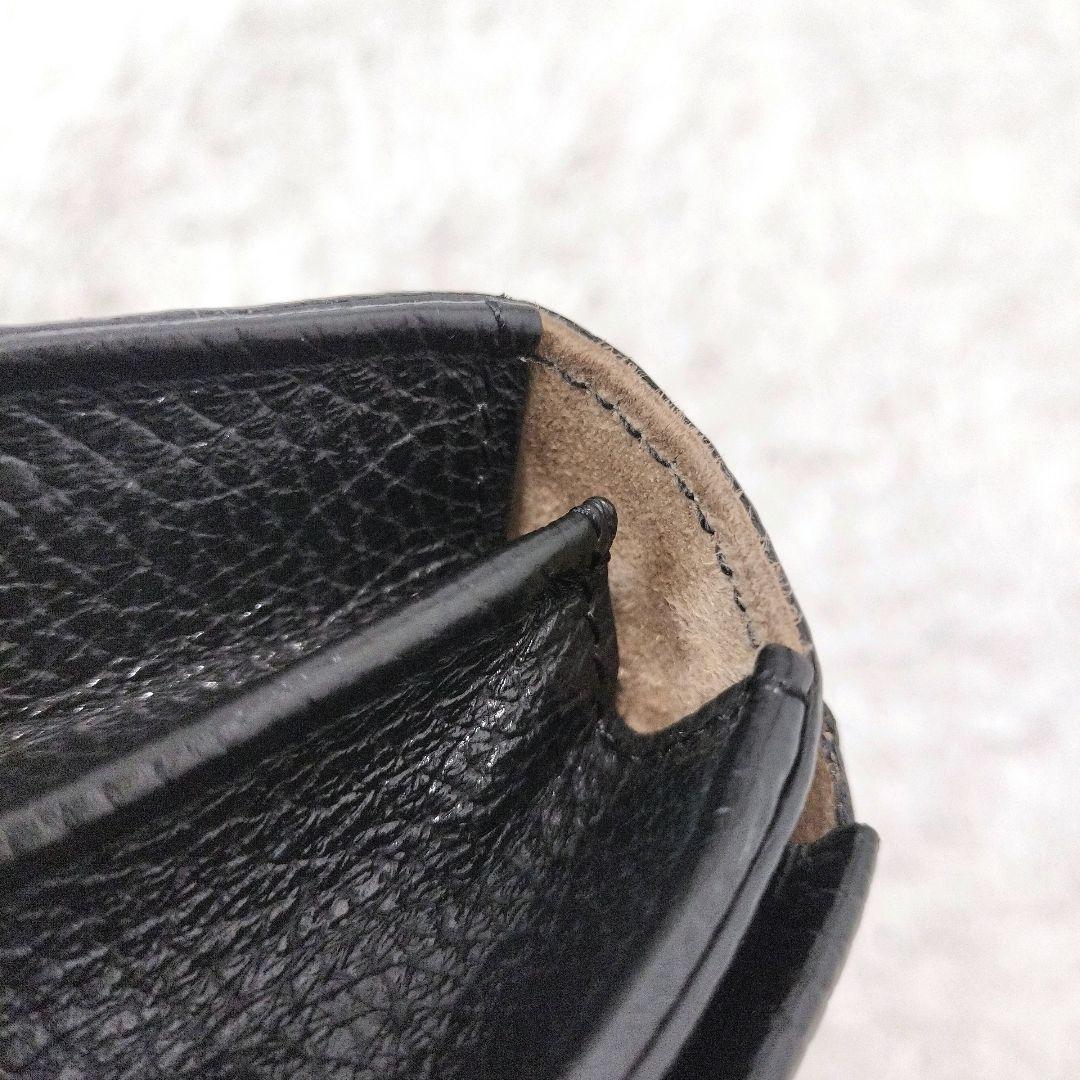 美品✨️ HerSchedule トランク スマホショルダー 財布 レザー　黒