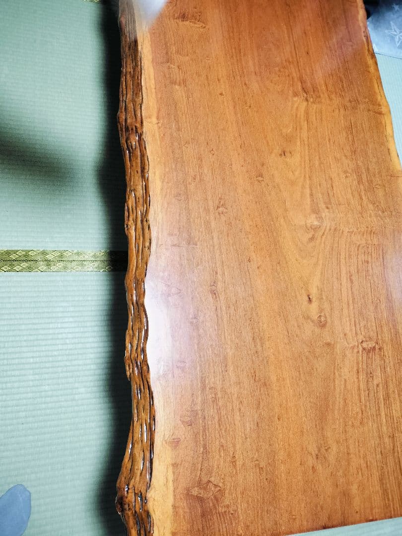 ケヤキ　欅　座卓　一枚板　美しい天然の模様　一点限り！
