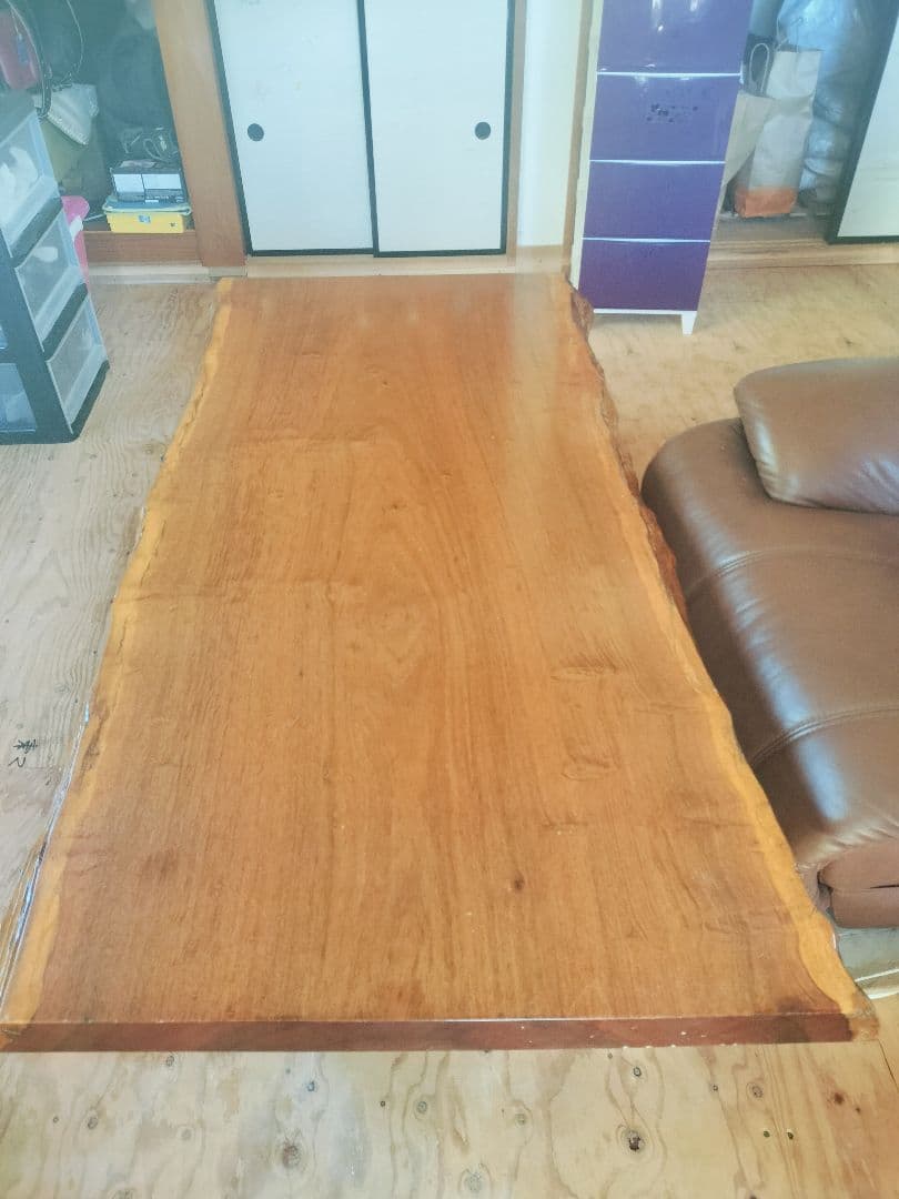 ケヤキ　欅　座卓　一枚板　美しい天然の模様　一点限り！