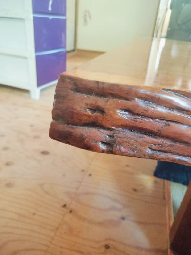 ケヤキ　欅　座卓　一枚板　美しい天然の模様　一点限り！