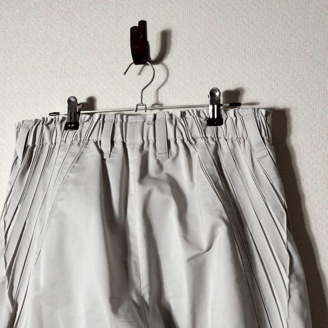 エイポック イッセイミヤケ サルエルパンツ テーパード プリーツプリーズ 灰色