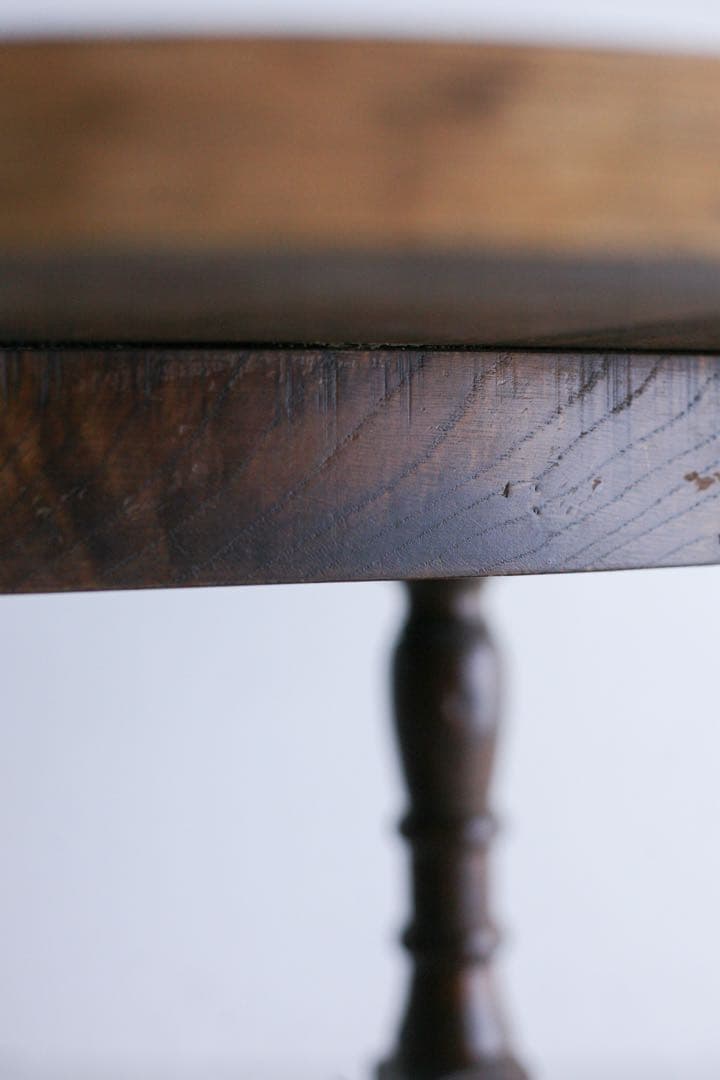 フランス ラウンドテーブル　サイドテーブル　コーヒーテーブル　無垢材 古家具