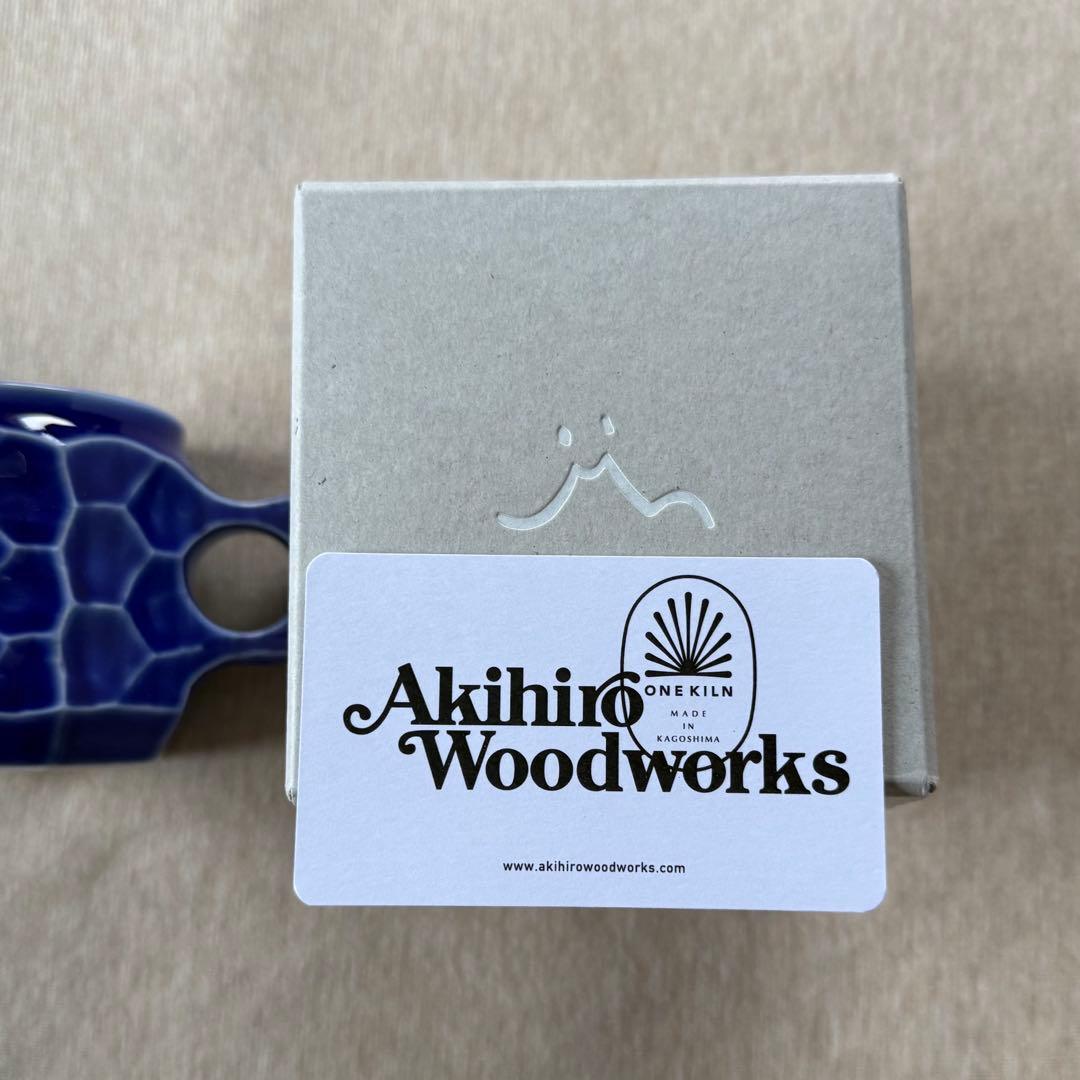M新品 AKIHIRO WOODWORKS JINCUP セラミック ブルー