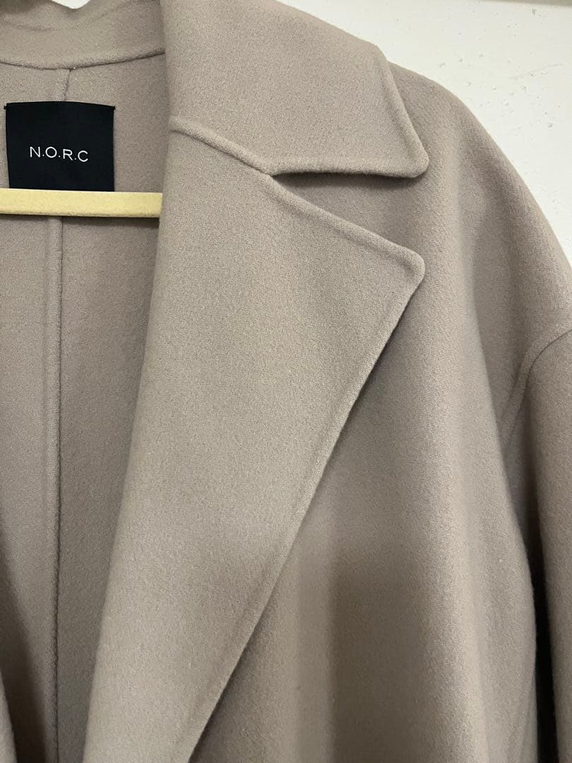 【タグ付き新品未使用】N.O.R.C ノーク ウールリバービッグカラーコート