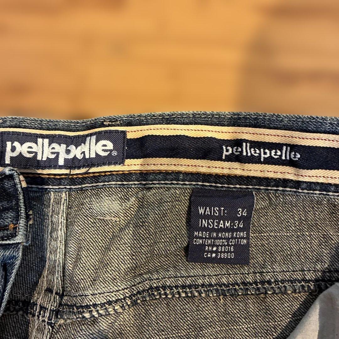 pellepelle デニムセットアップ XL W34 希少当時モノ