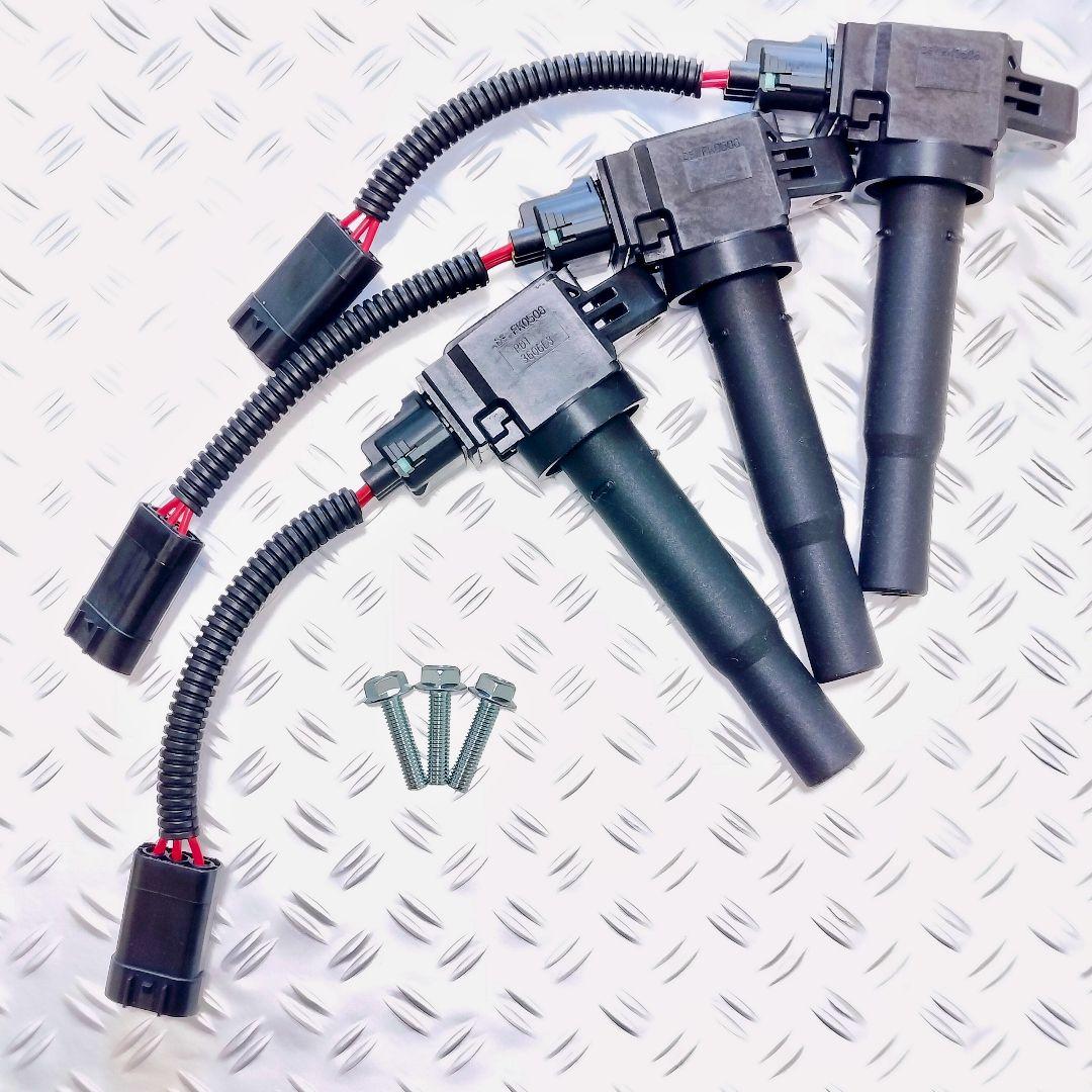 【K6A R06A搭載車に】高性能高出力純正イグニッションコイル流用フルキット④