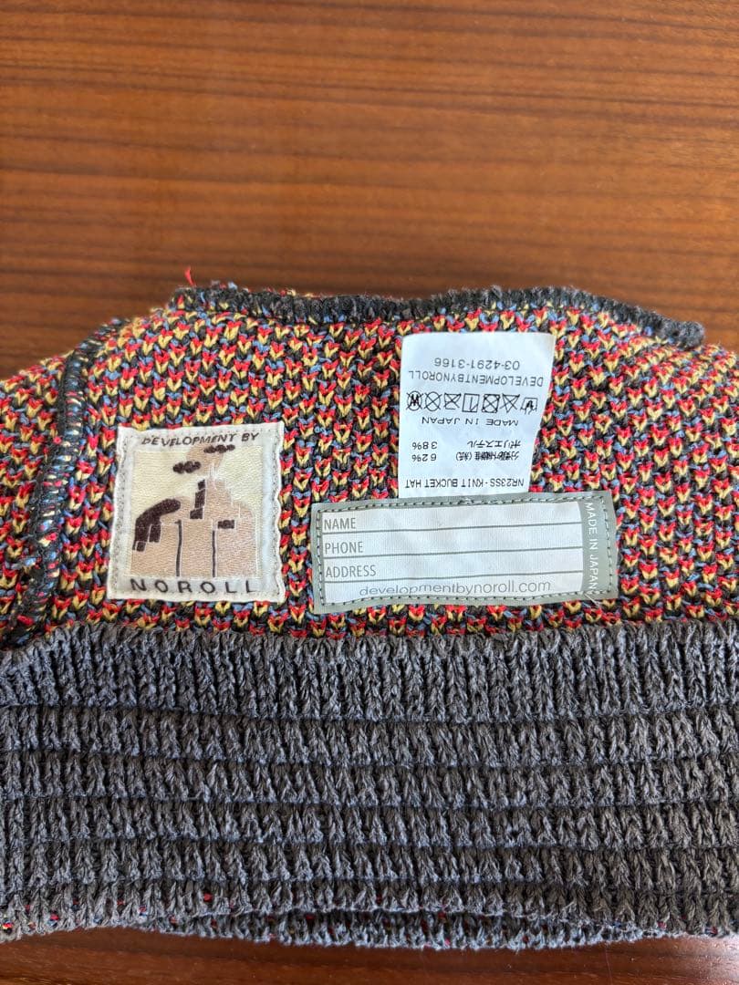 帽子 noroll KNIT BUCKET HAT 23ss