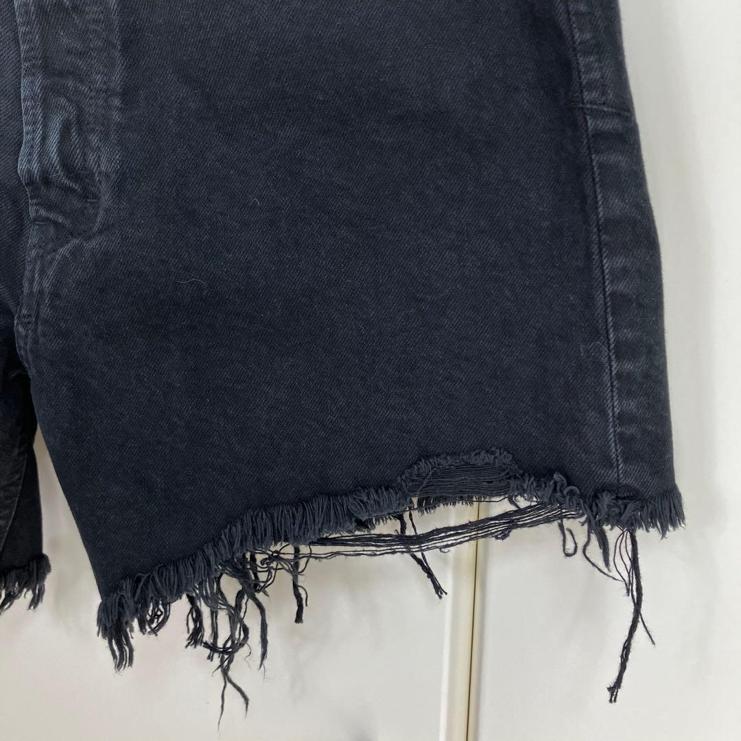 YANUK 野沢和香さんコラボ Sunny ショートパンツデニム L ブラック