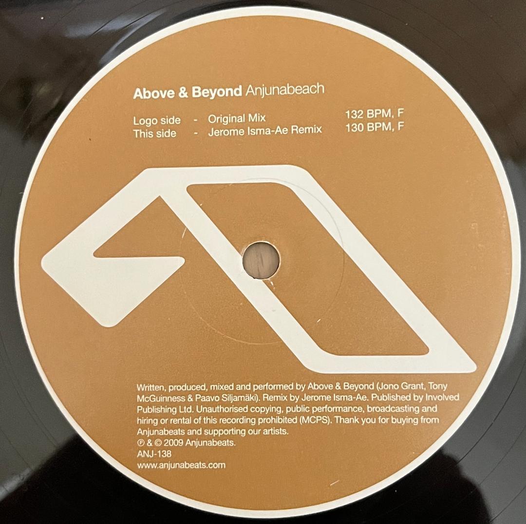 洋楽 12\" Above & Beyond Anjunabeach