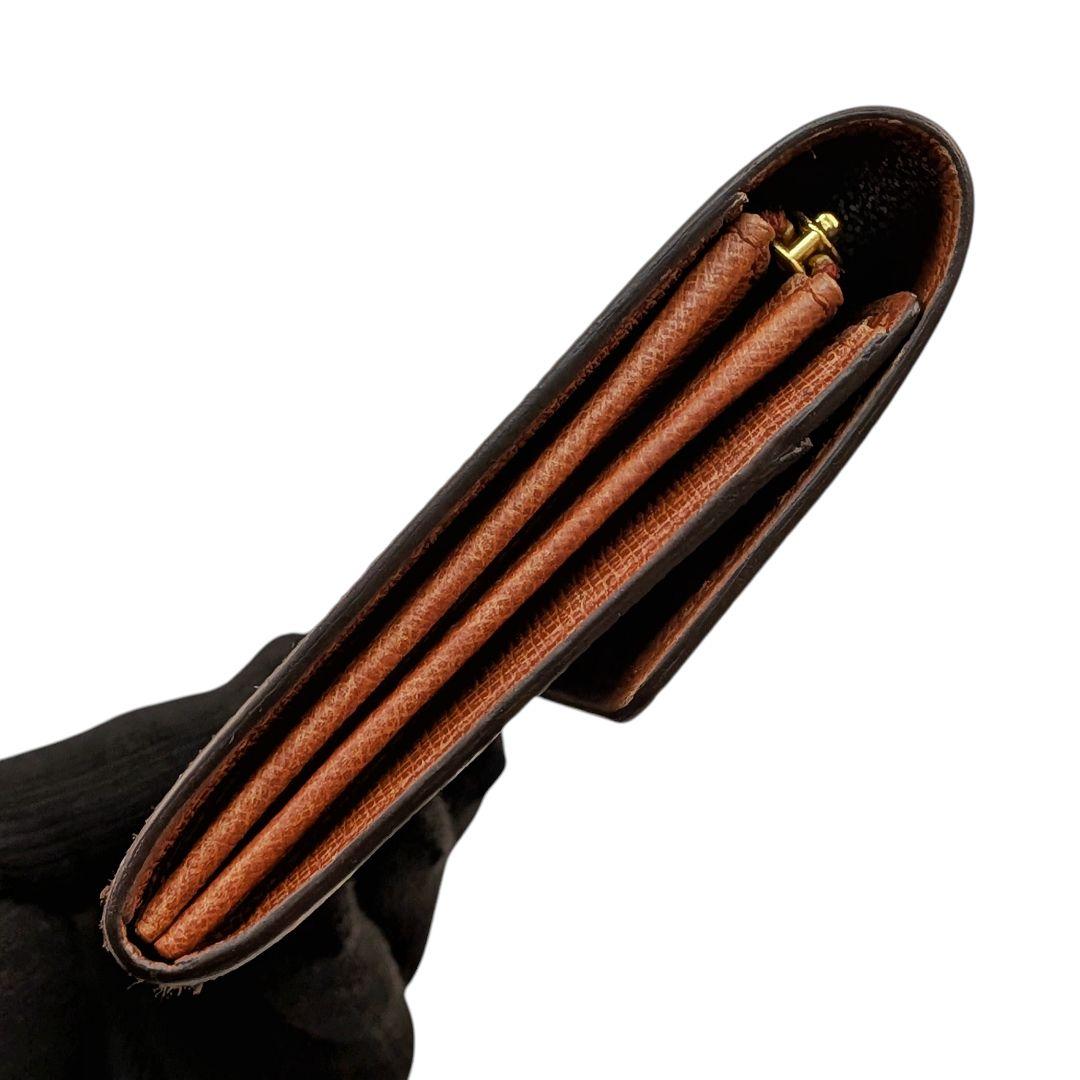 【外観美品】ルイヴィトン モノグラム ポシェット ポルトモネ クレディ 長財布