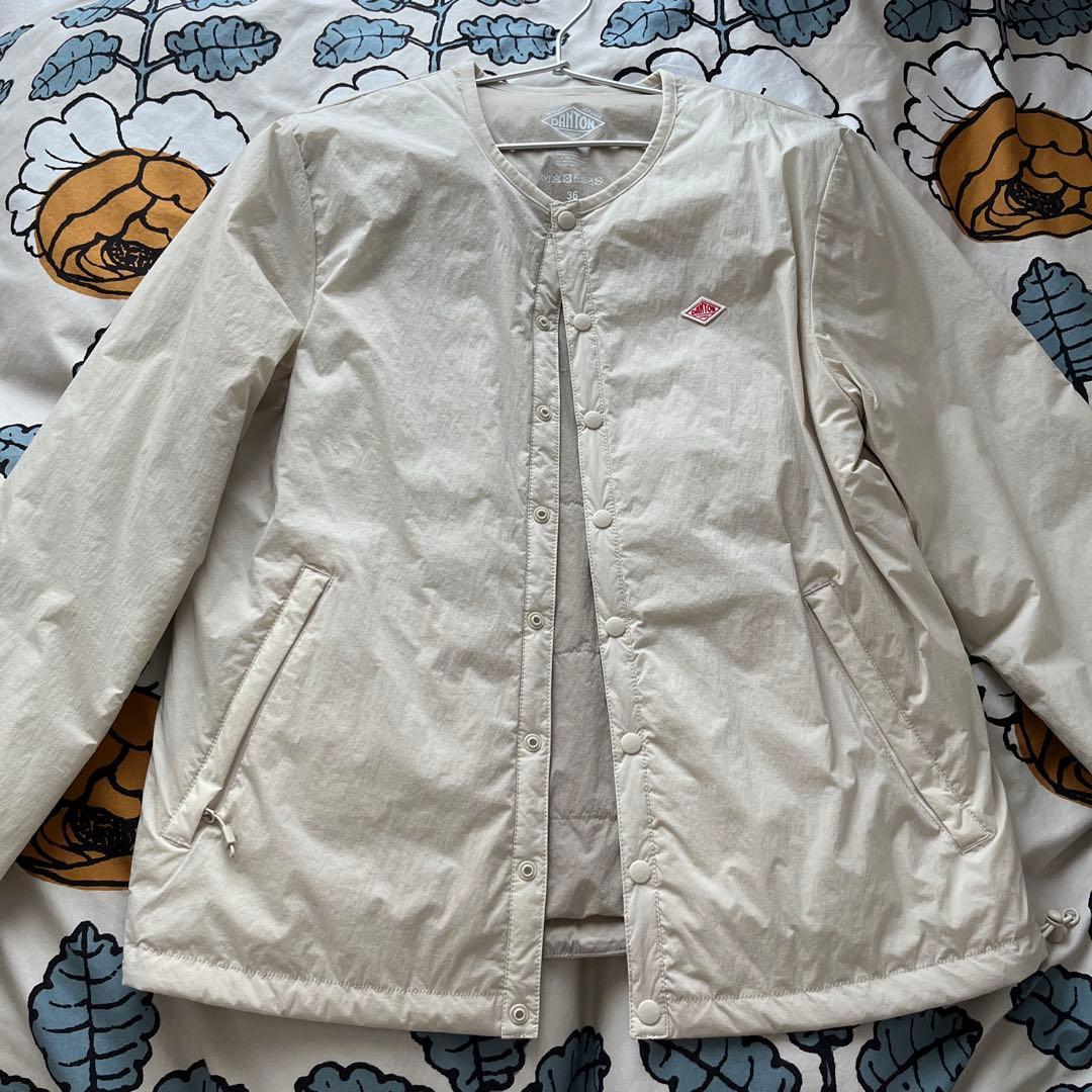 専用出品 DANTON ノーカラージャケット 36 ホワイト