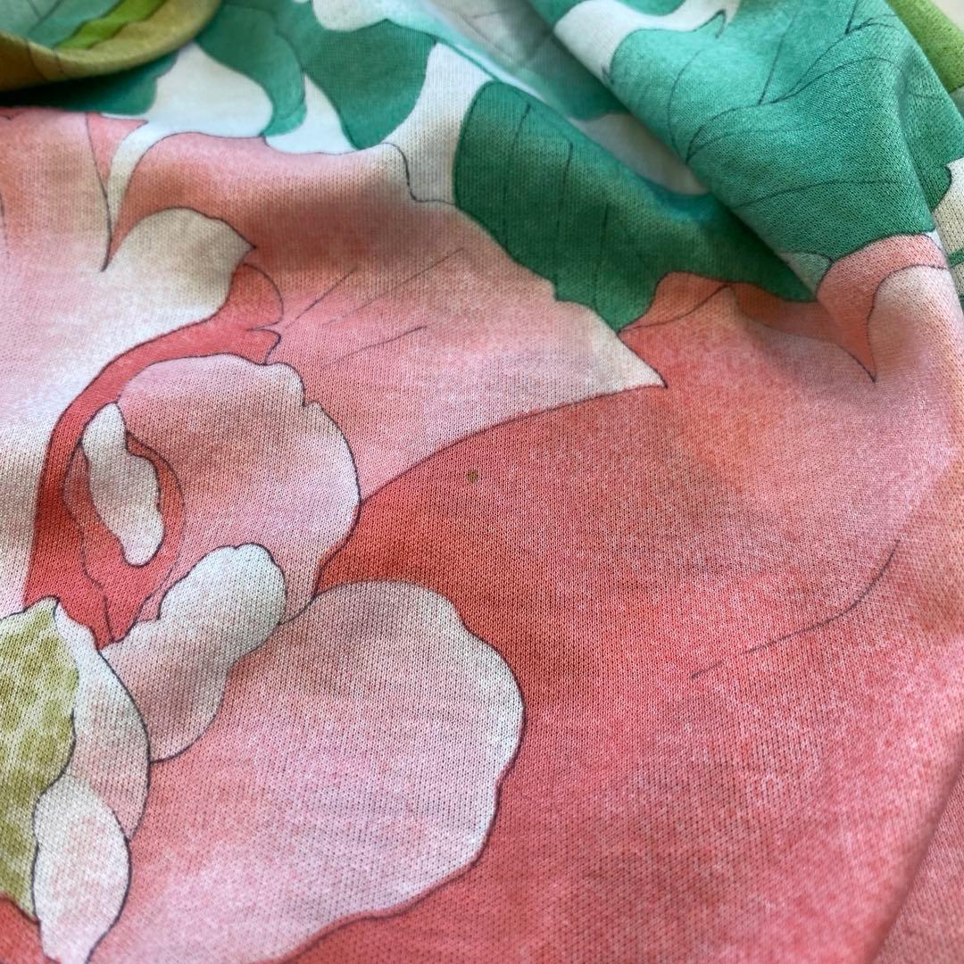 希少★LEONARD レオナール ロングワンピース 花柄 ベルト付き M