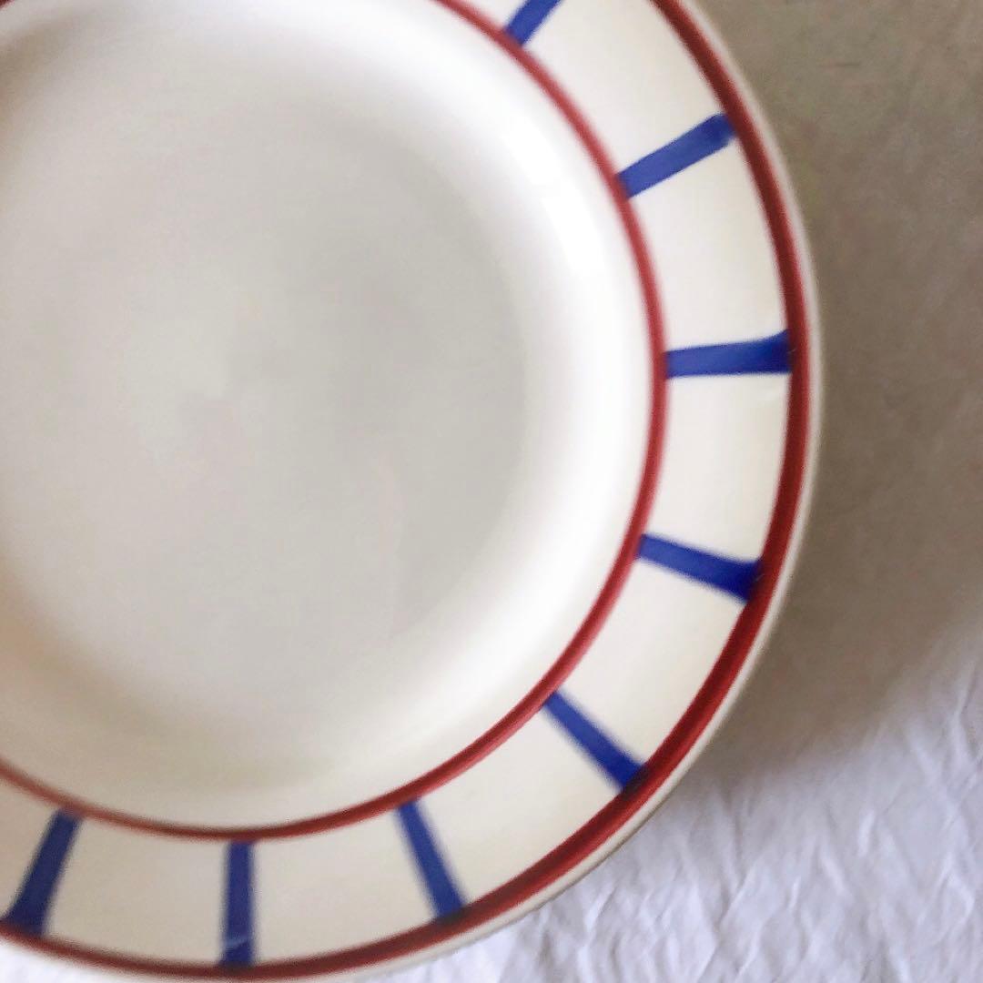 ディゴワンサルグミンヌ バスク柄デイナープレート E フランスアンティーク食器