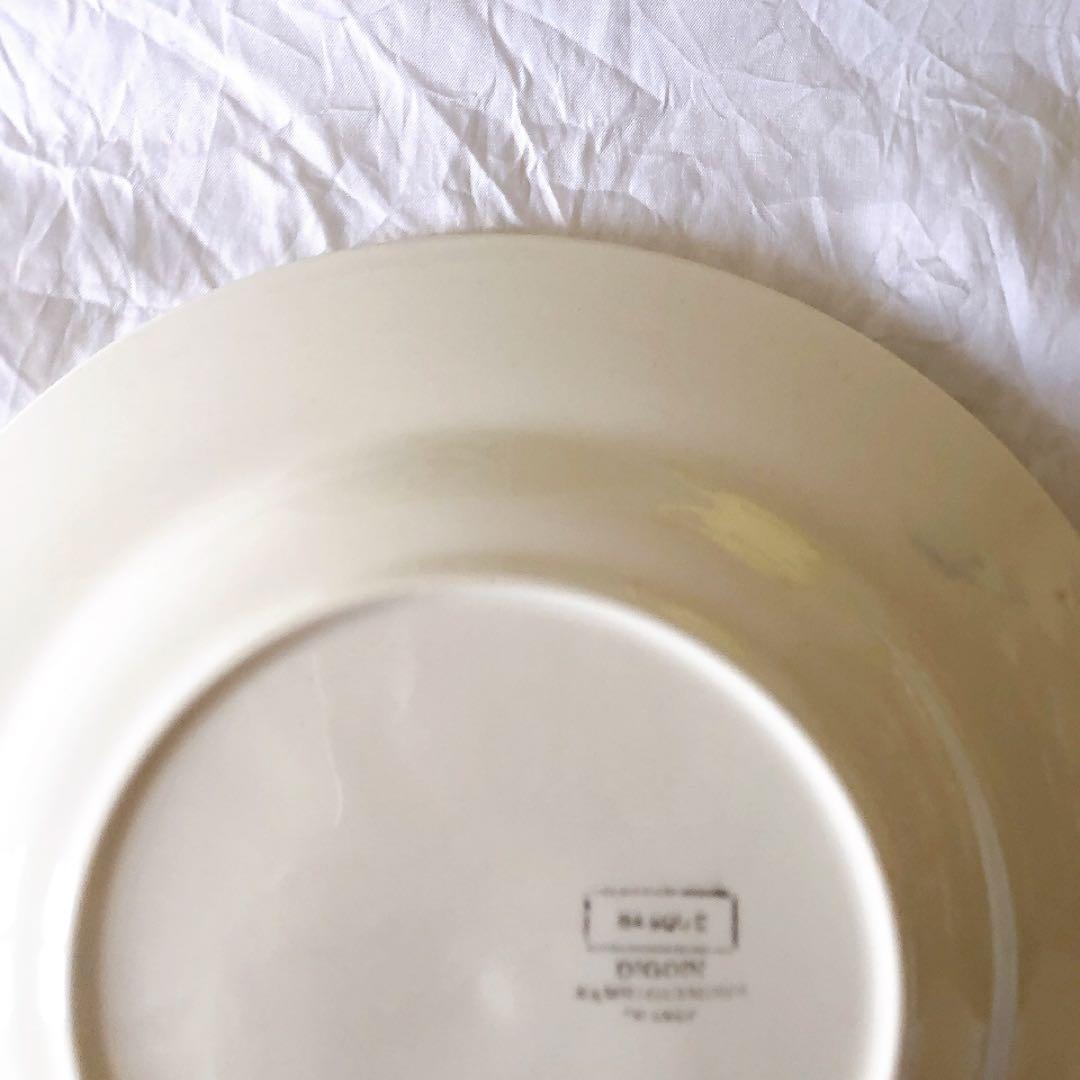 ディゴワンサルグミンヌ バスク柄デイナープレート E フランスアンティーク食器