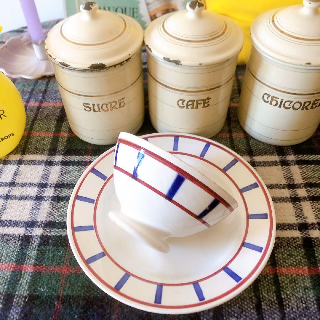 ディゴワンサルグミンヌ バスク柄デイナープレート E フランスアンティーク食器