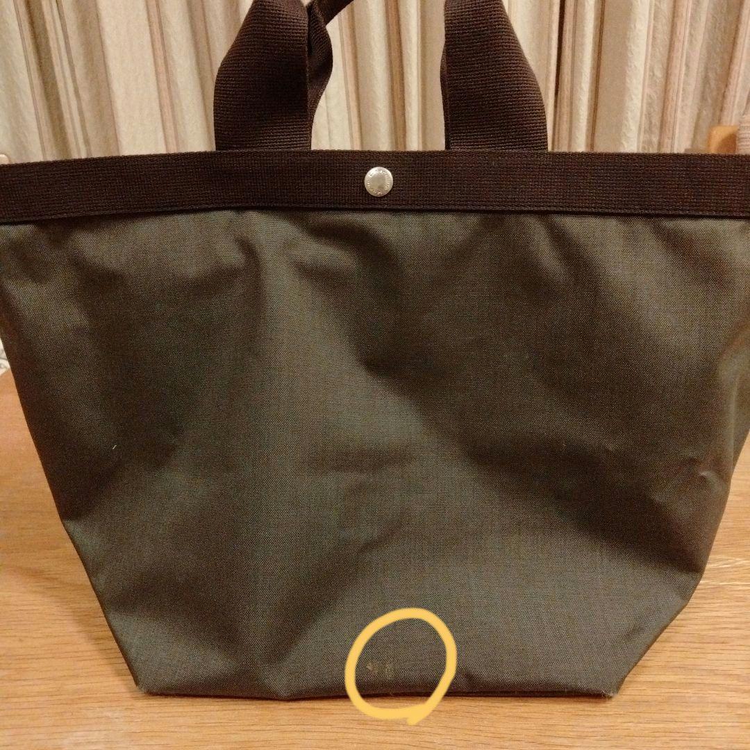 エルベシャプリエ　725c　モカ✕モカ　ブラウン ナイロン トートバッグ