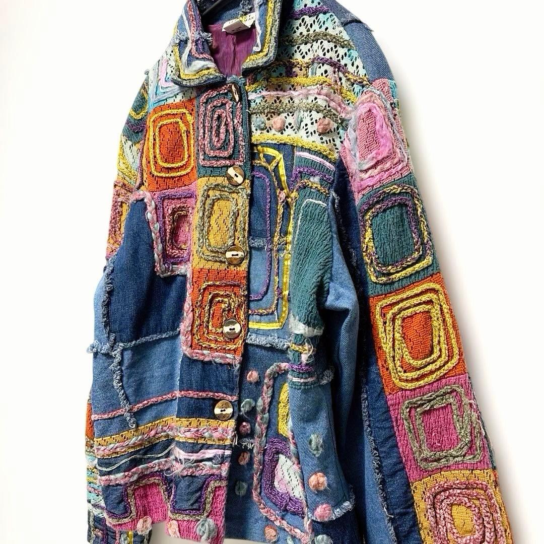 SANDY STARKMAN ヴィンテージ デニムジャケット　3D インド製