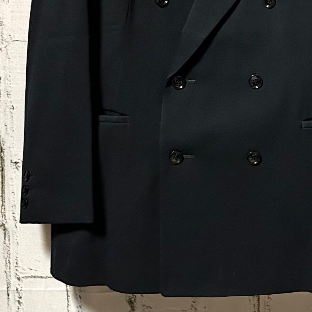 美品 ヴィンテージ セットアップ 2ピース ダブル スーツ 黒 成人式 菅田将暉