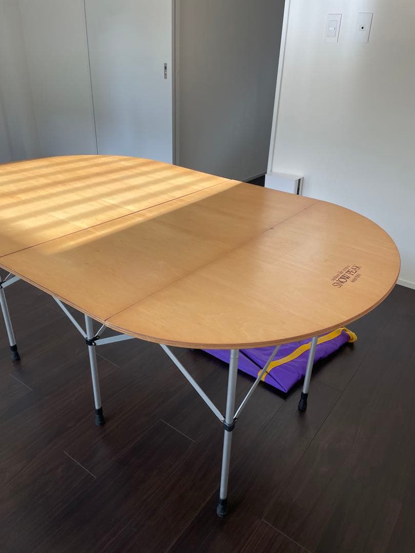 スノーピーク 折りたたみテーブル 円形　キッチンテーブル