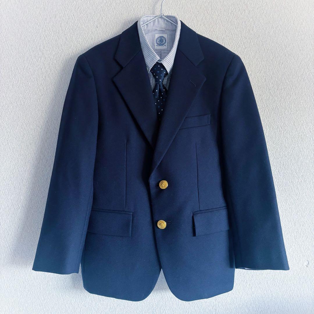 美品 フォ－マルセット ポロラルフローレン ジェイプレス 紺ブレ 入学式 130