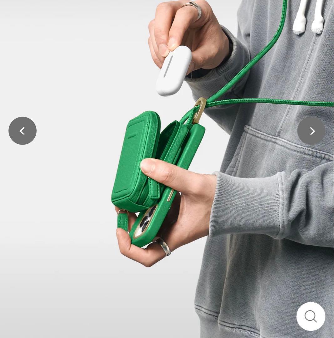 objects.io iPhoneマイクロバッグと収納袋　グリーン