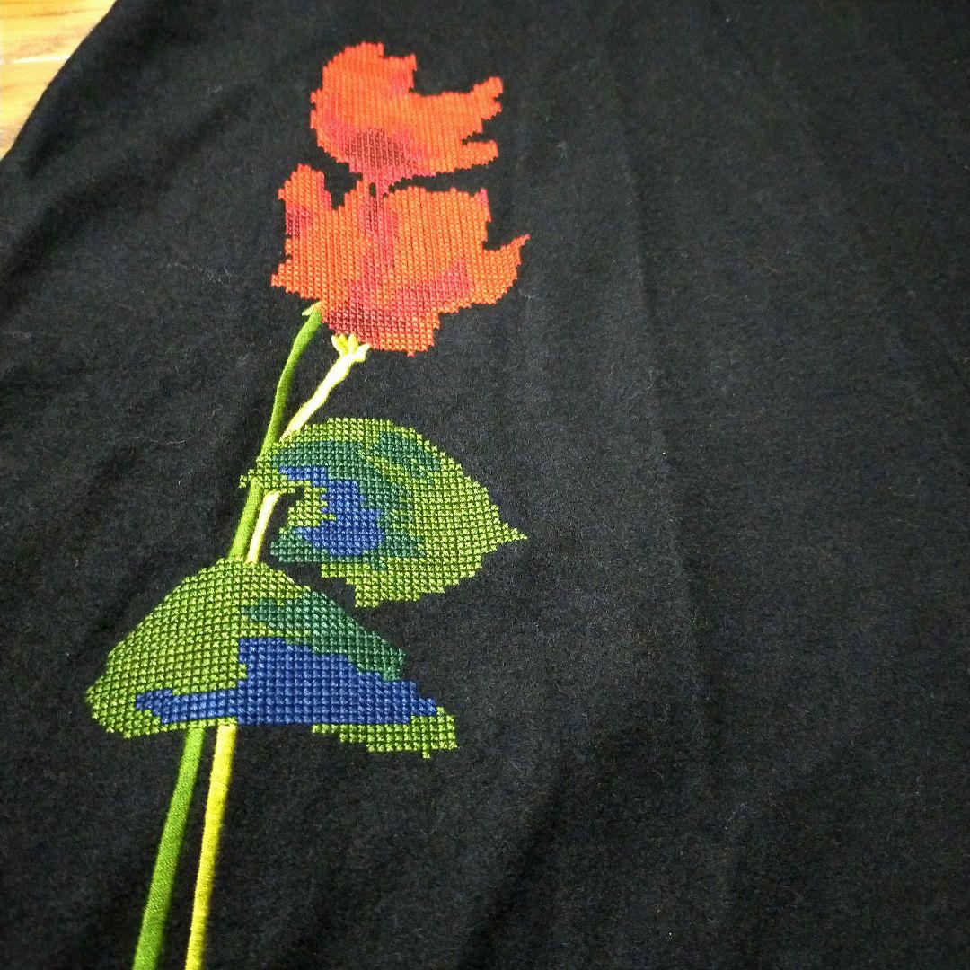 美品 Sybilla シビラ 花刺繍 ロングワンピース ウール素材 ブラック