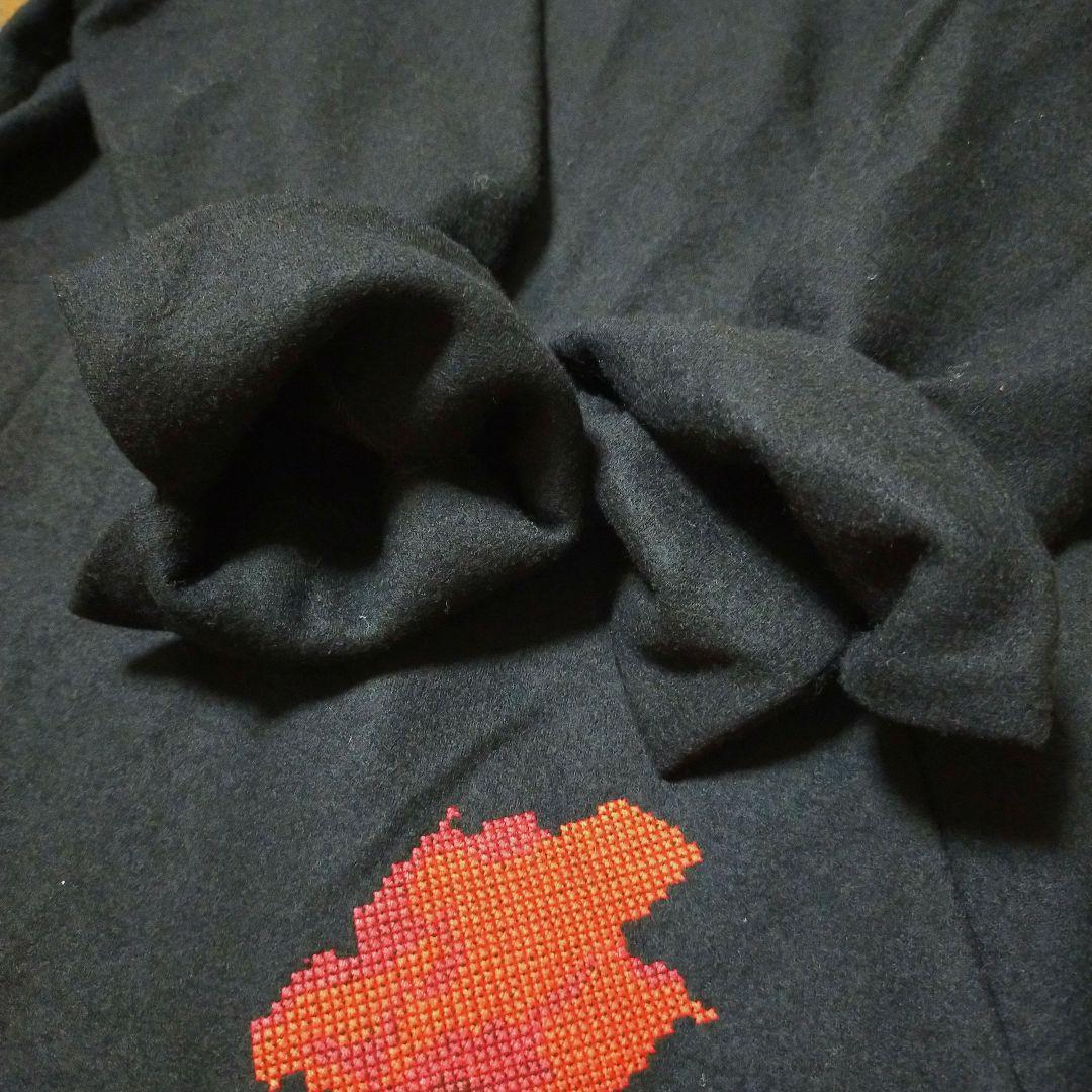 美品 Sybilla シビラ 花刺繍 ロングワンピース ウール素材 ブラック