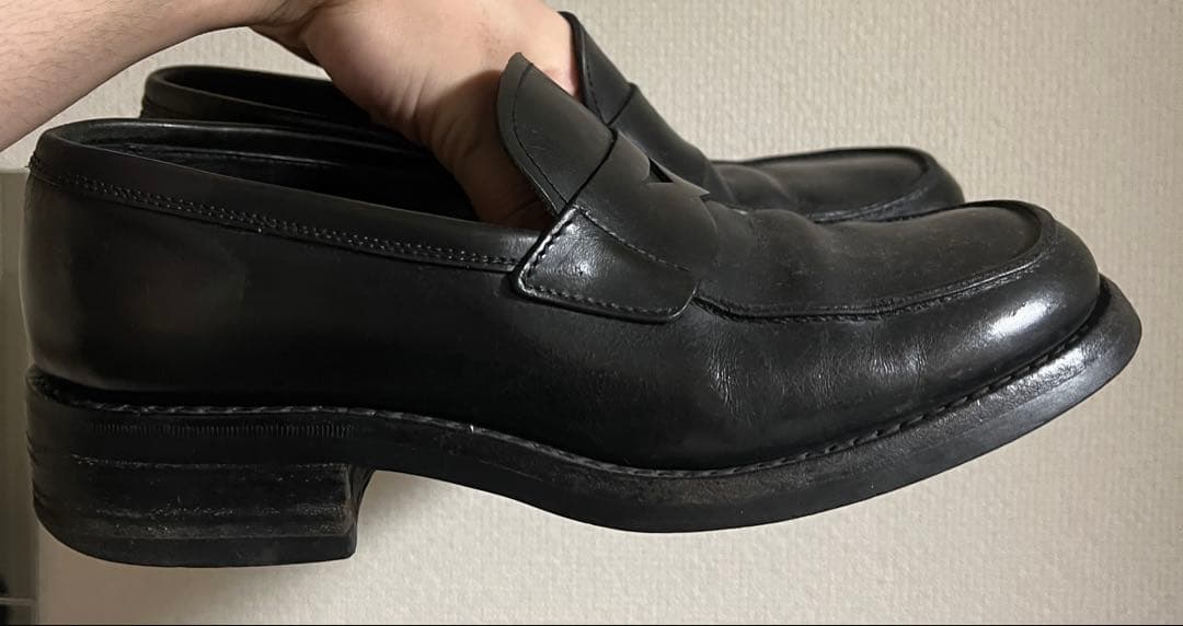 prada スクエアトゥローファー　27