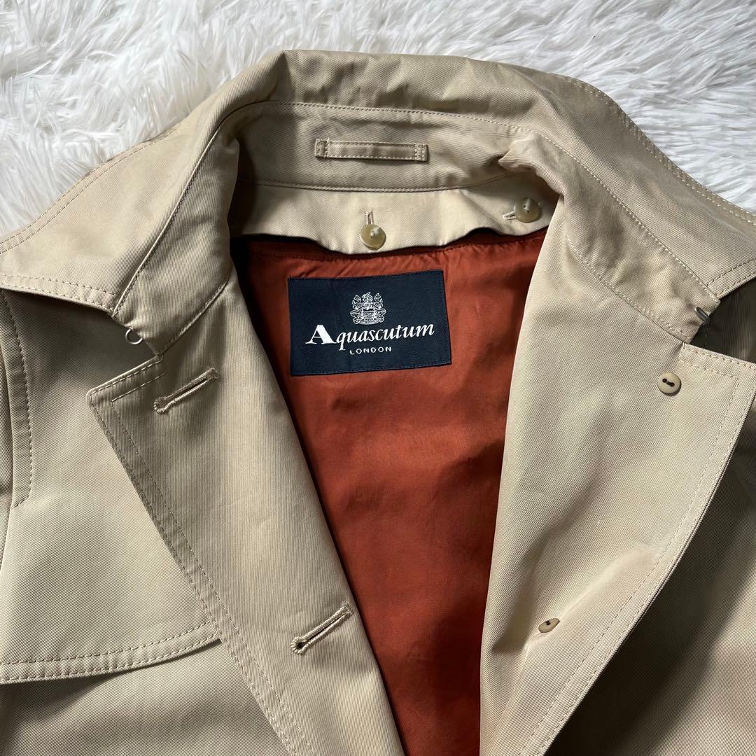 美品　Aquascutum アクアスキュータム トレンチコート　チェック　168