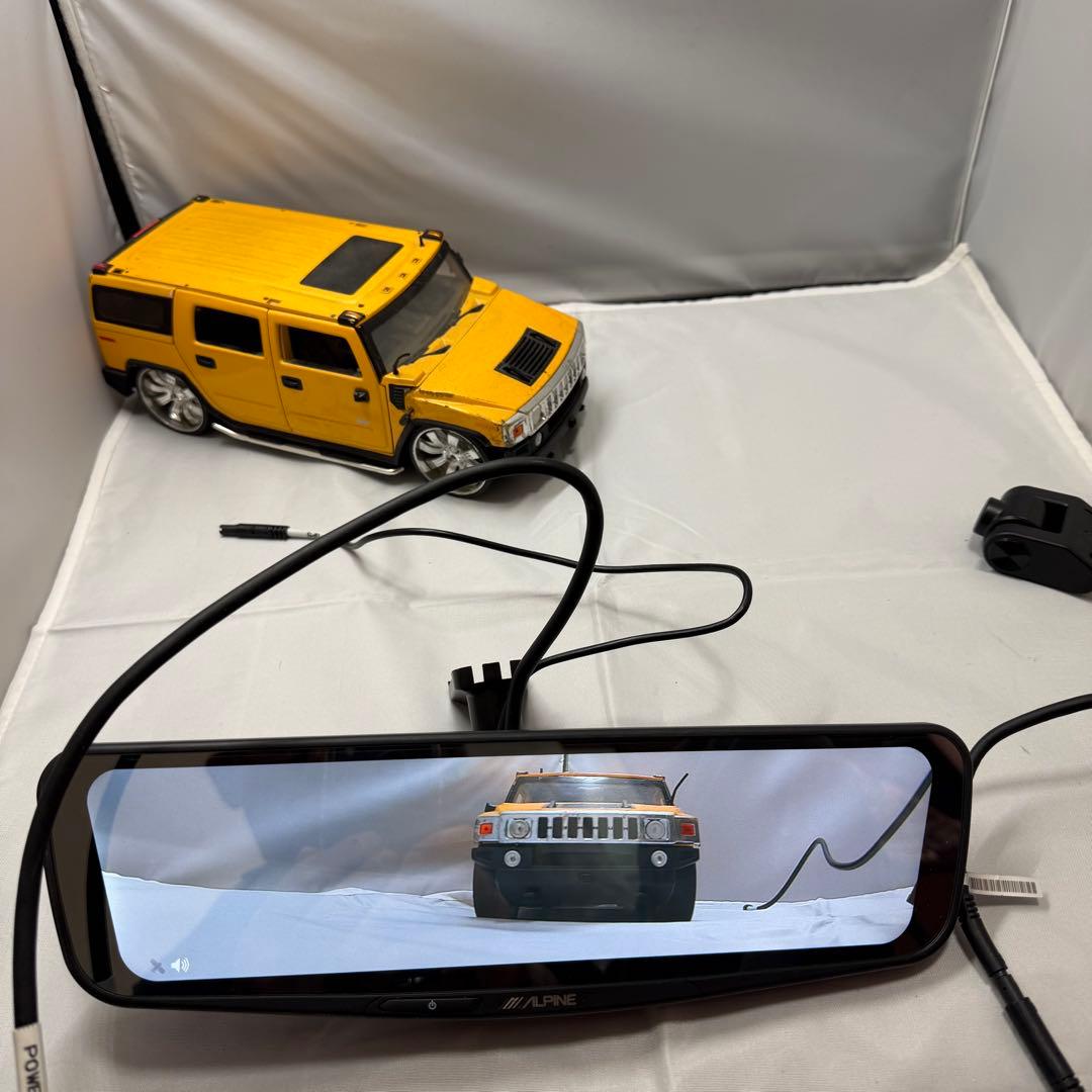 アルパイン デジタルミラー DME-M01 プリウスアルファキット付き 中古品