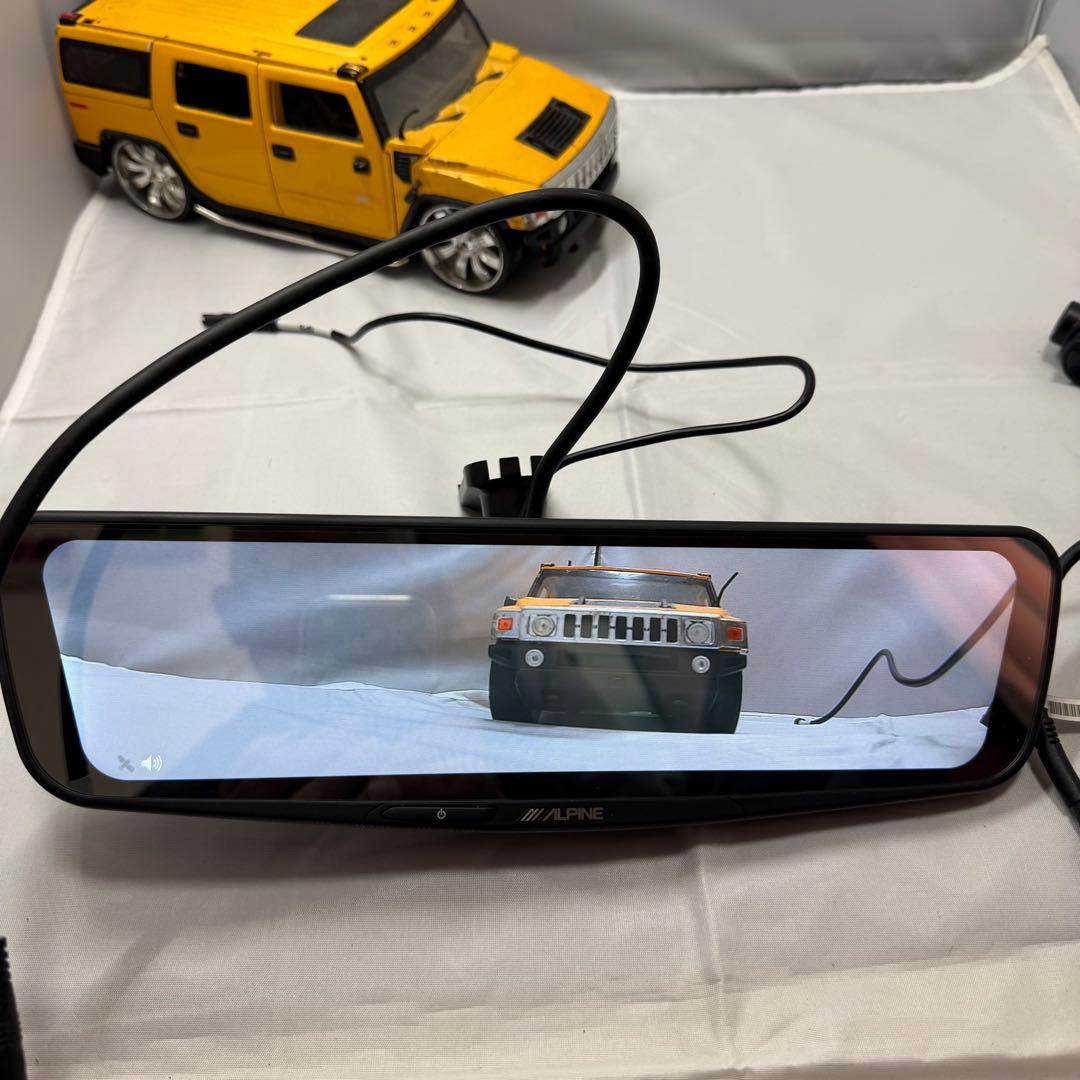 アルパイン デジタルミラー DME-M01 プリウスアルファキット付き 中古品