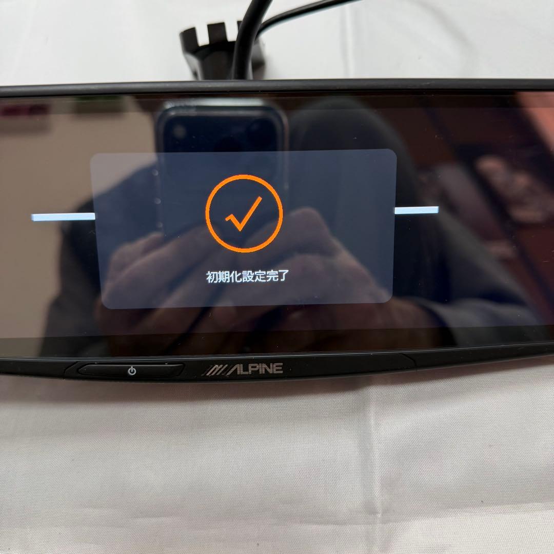 アルパイン デジタルミラー DME-M01 プリウスアルファキット付き 中古品