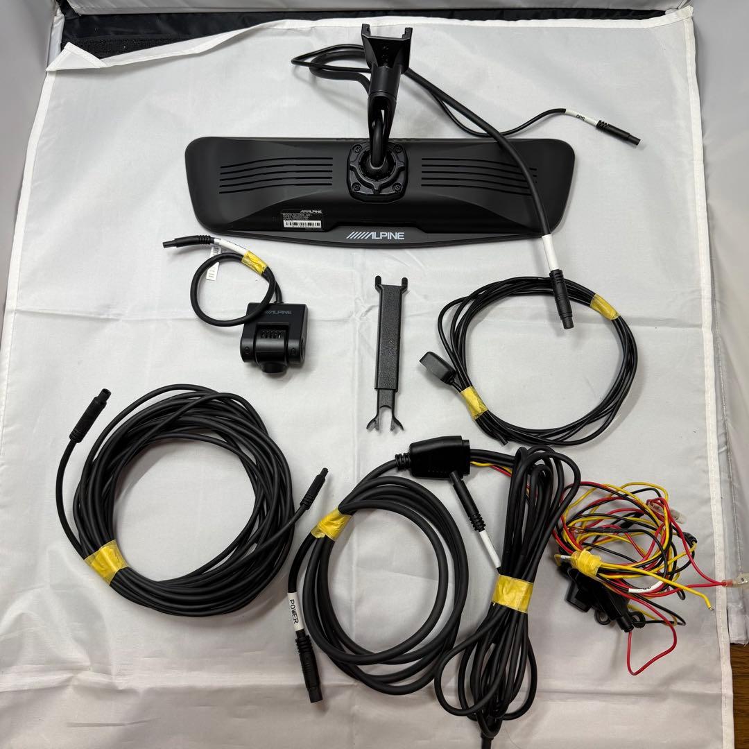 アルパイン デジタルミラー DME-M01 プリウスアルファキット付き 中古品