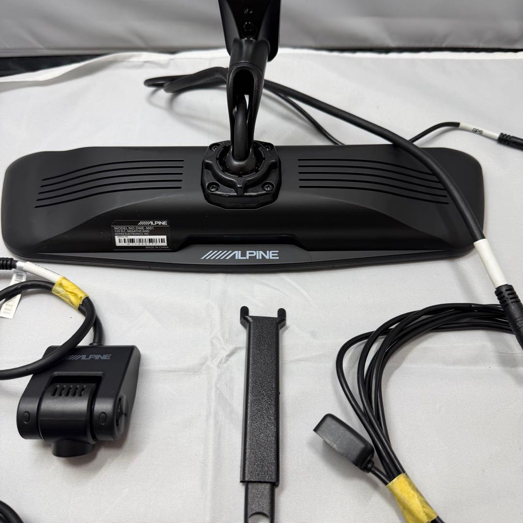 アルパイン デジタルミラー DME-M01 プリウスアルファキット付き 中古品