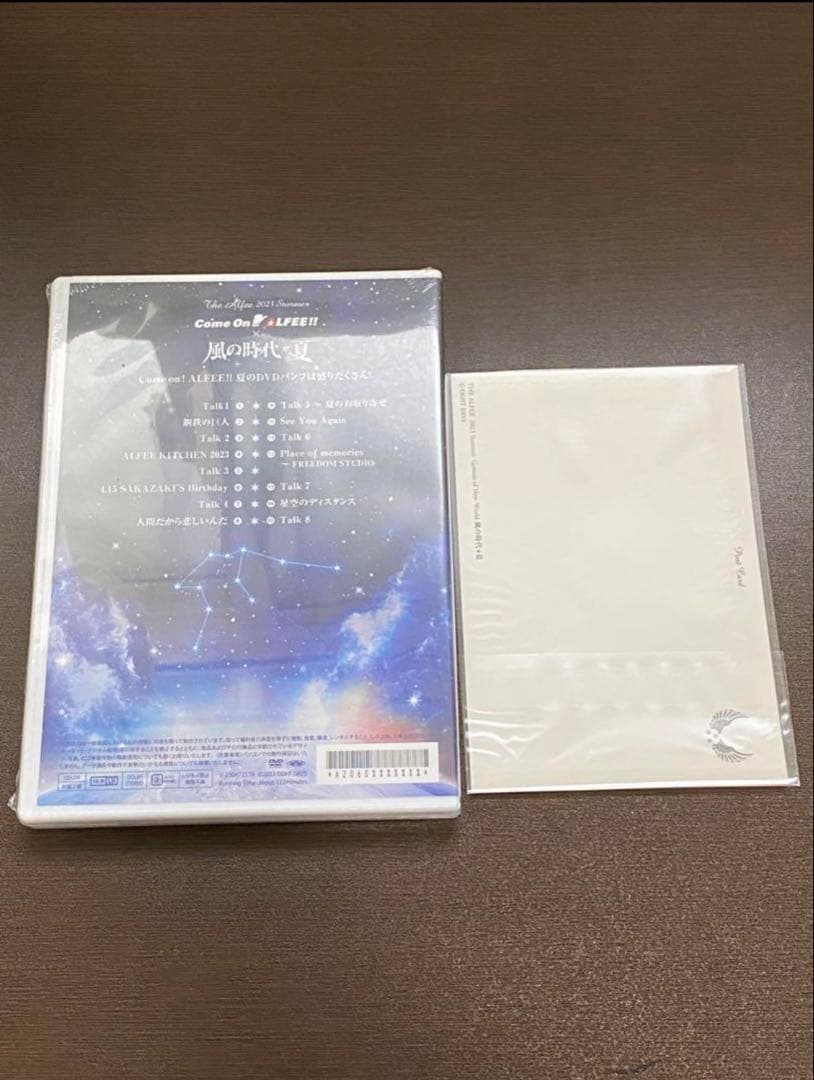 【新品】THE ALFEE 風の時代 夏 DVDパンフレット　ポストカード付
