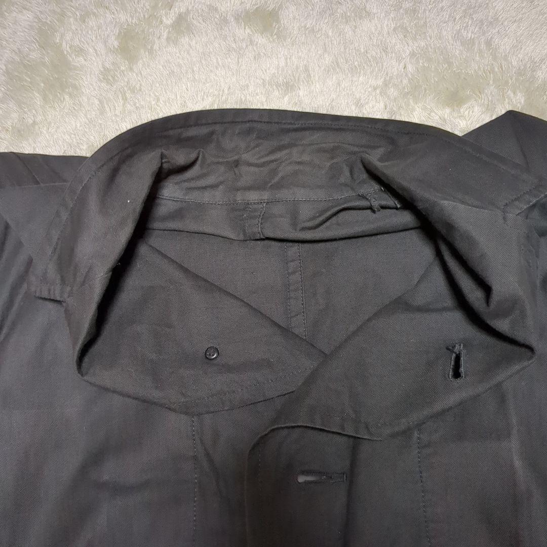 45rpm ロングコート ブラック　シャツワンピース　チェスターコート　Aライン