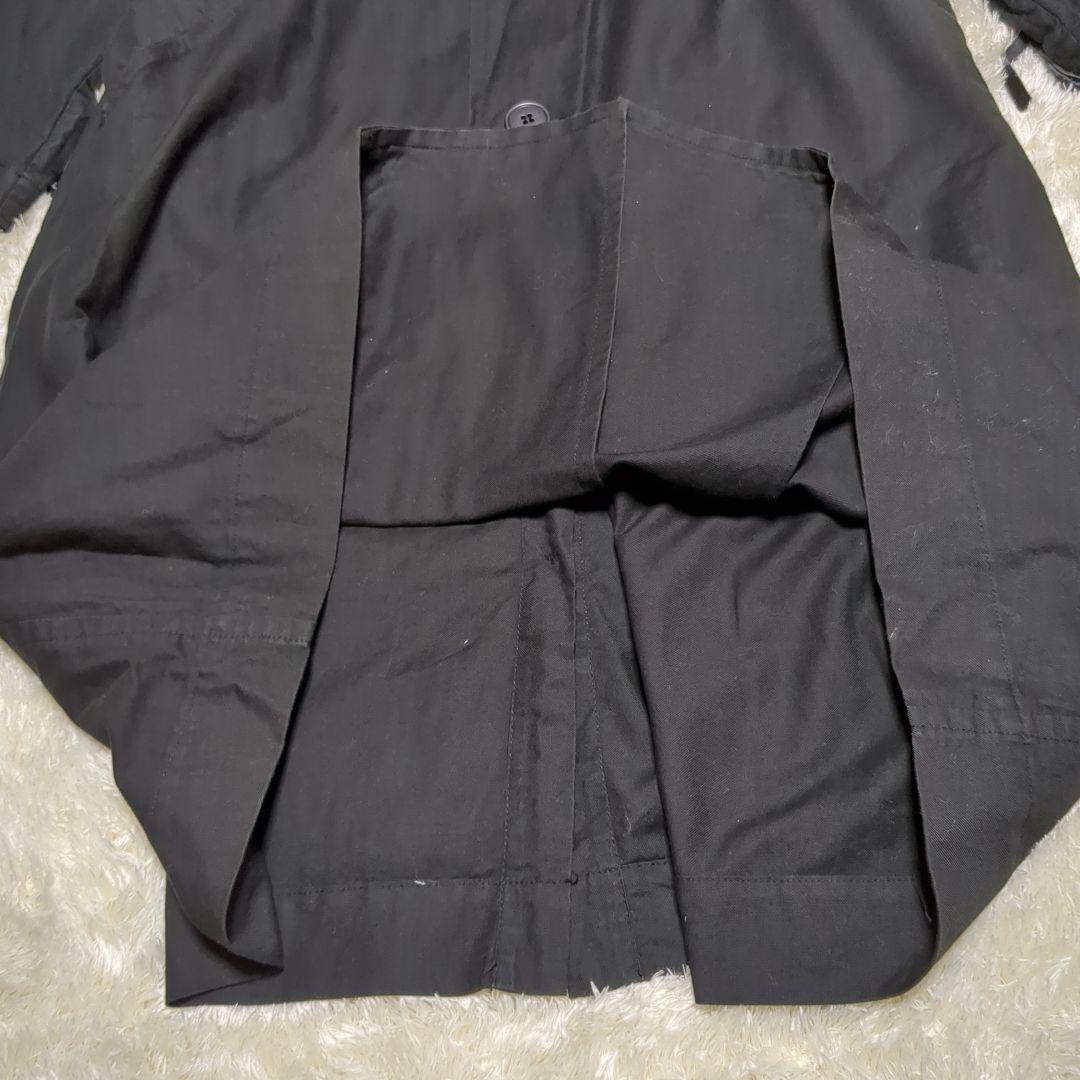 45rpm ロングコート ブラック　シャツワンピース　チェスターコート　Aライン