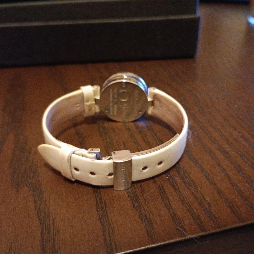 BVLGARI B.Zero1 ホワイトレザー腕時計