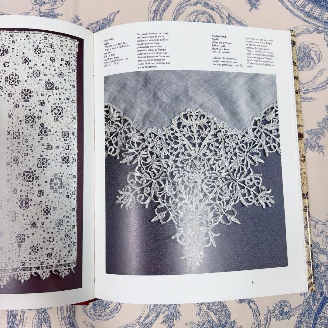 SALE Dentelles レース 本　アンティークレース　大型本　フランス語