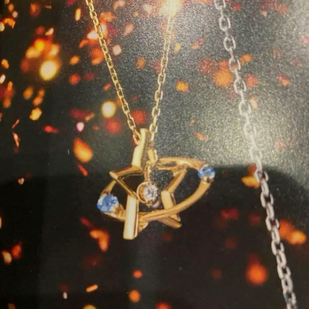 スタージュエリー70周年限定ダイヤ・ブルートパーズネックレス