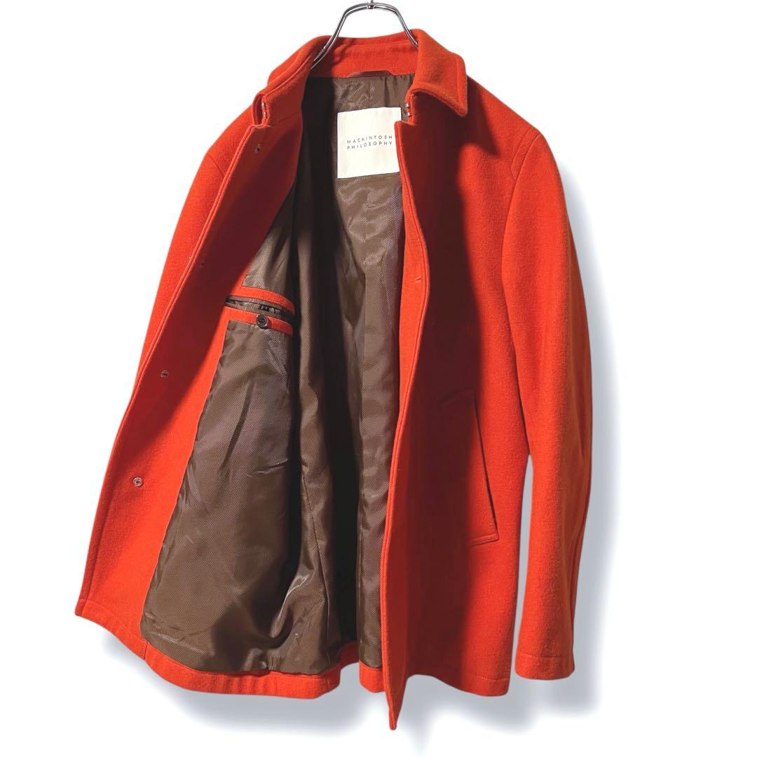 まっすー様♦️美品♦️マッキントッシュフィロソフィー メルトンウールコート シングル