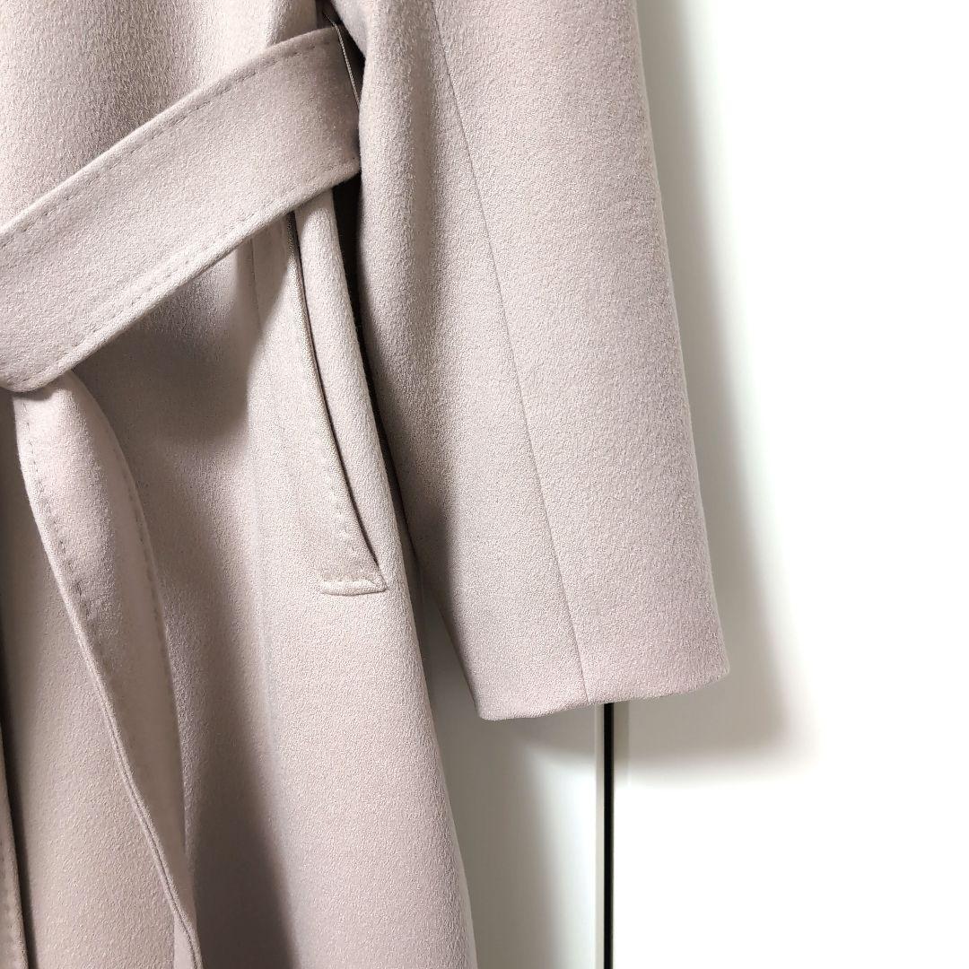 23区【ロロピアーナチェスターコート】　✨高級 DOESKIN 光沢✨ロング丈