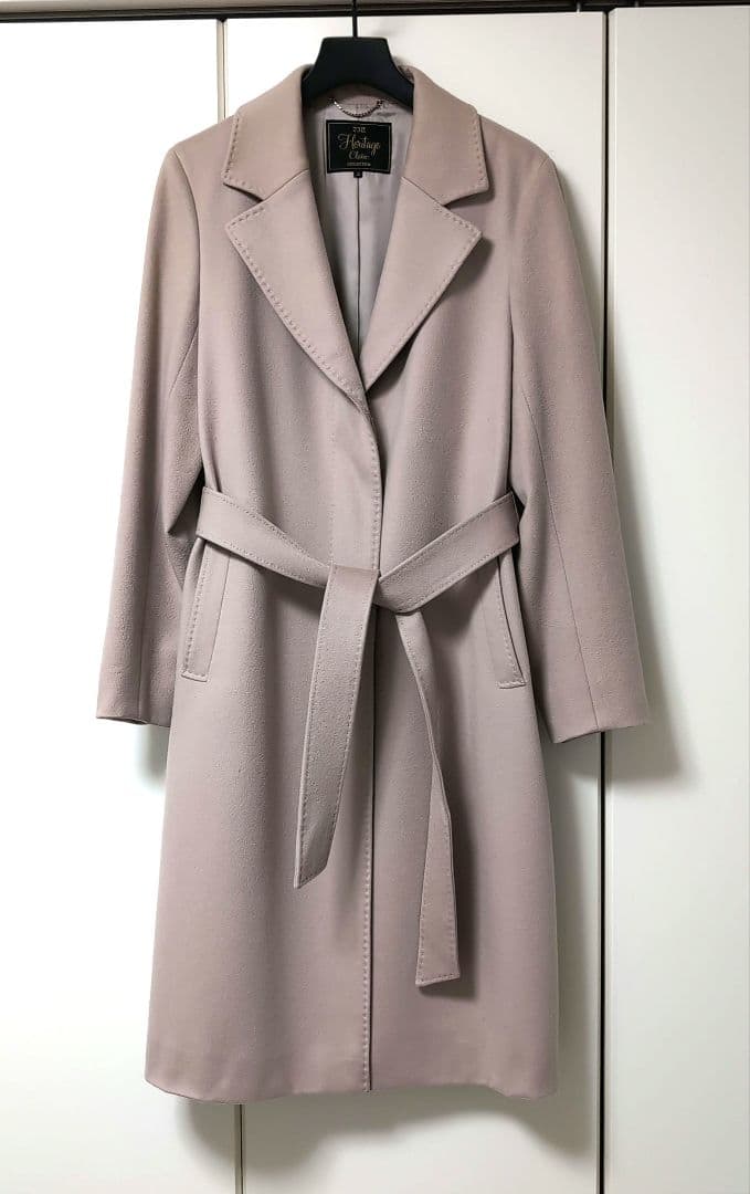 23区【ロロピアーナチェスターコート】　✨高級 DOESKIN 光沢✨ロング丈