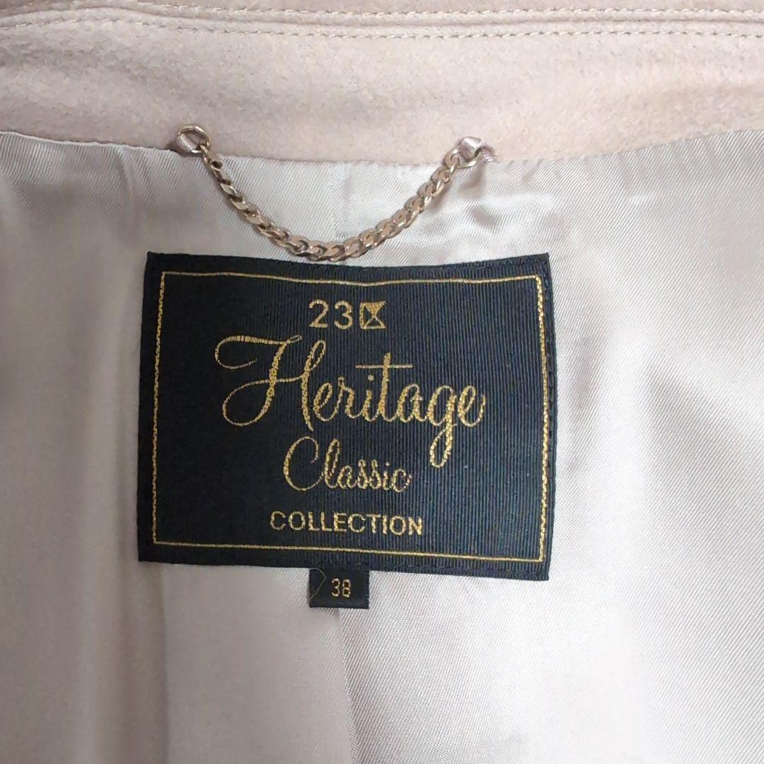 23区【ロロピアーナチェスターコート】　✨高級 DOESKIN 光沢✨ロング丈