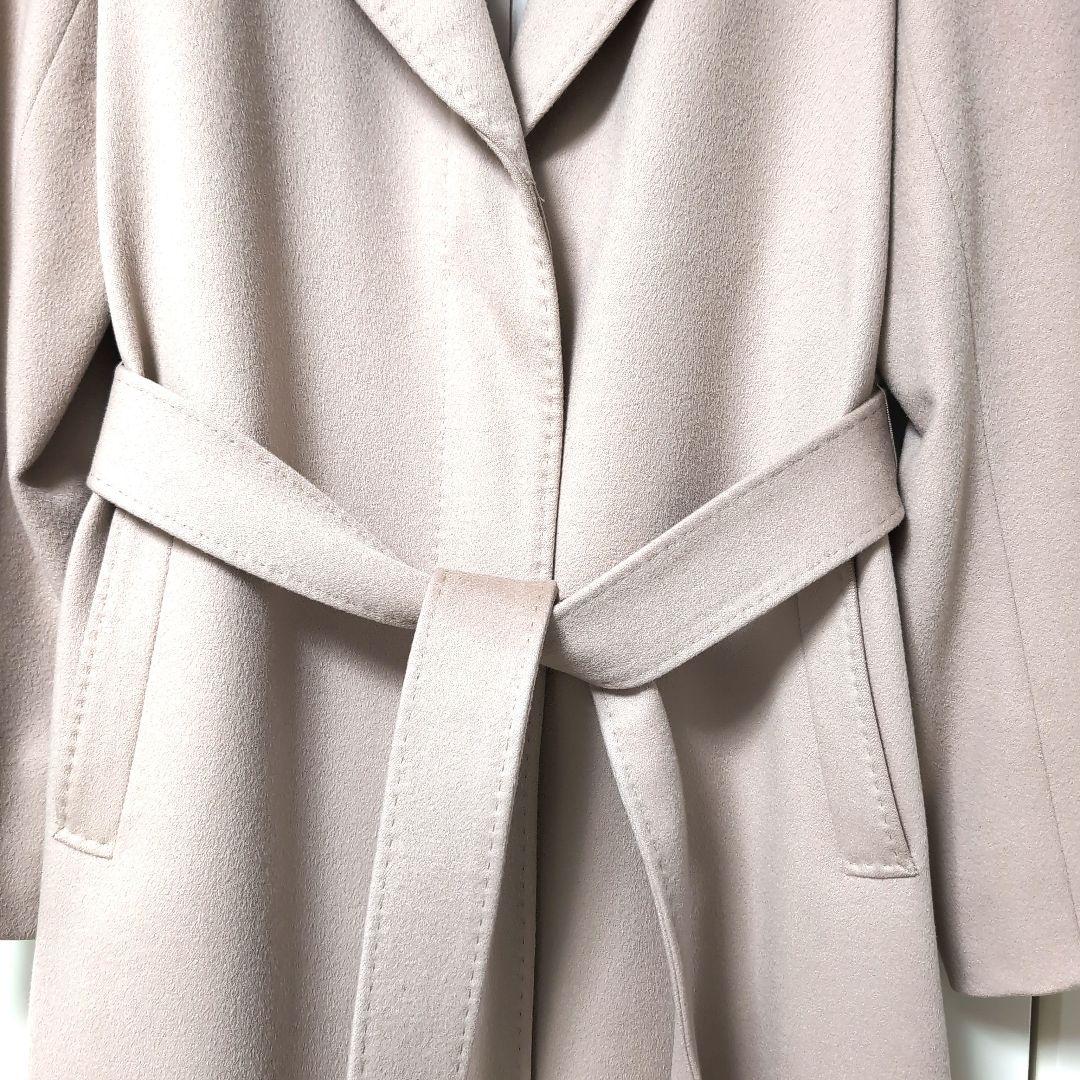 23区【ロロピアーナチェスターコート】　✨高級 DOESKIN 光沢✨ロング丈