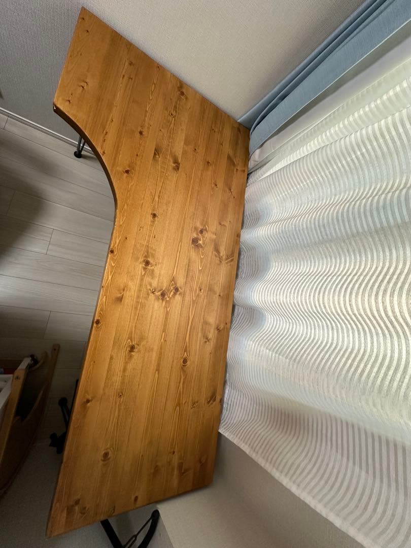 LOWYA 木製 L字デスク