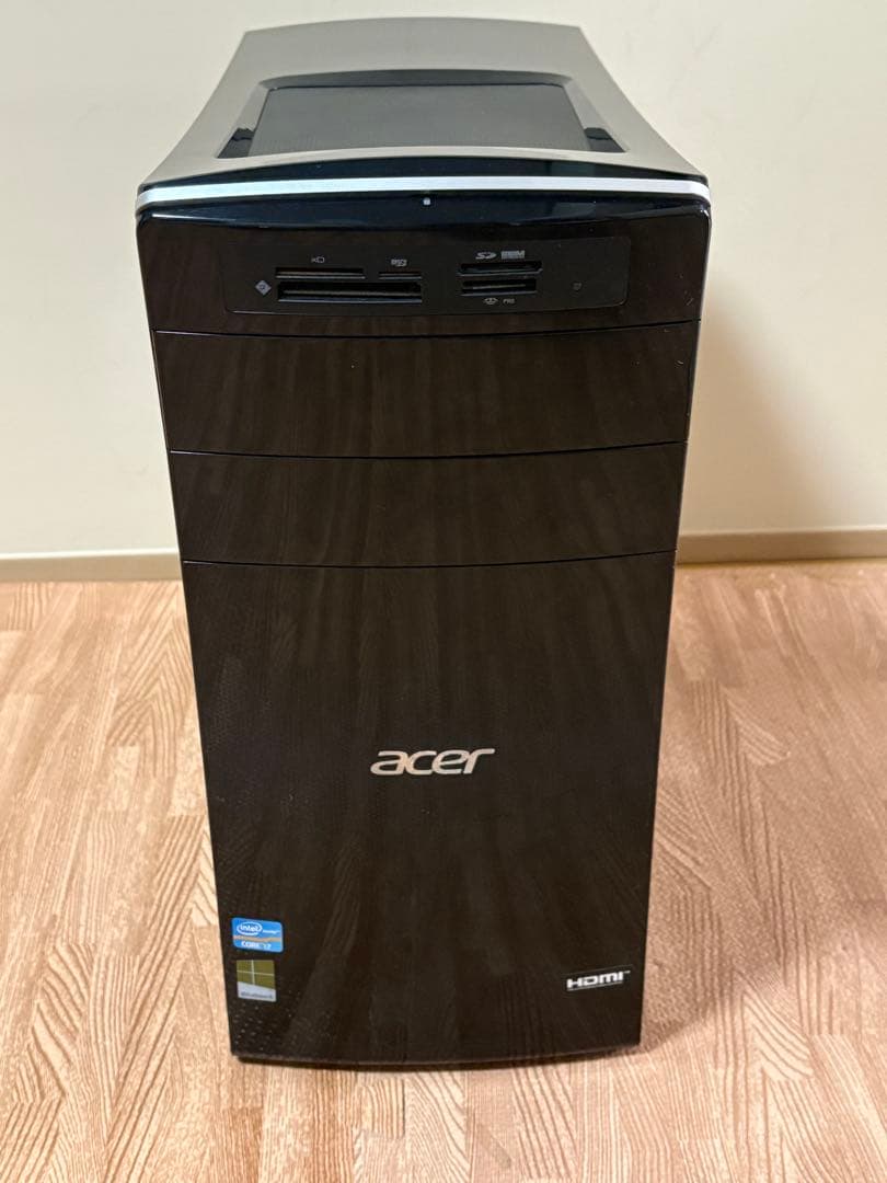 AcerデスクトップPC/i7/SSD+HDD/GTX1050Ti/Office