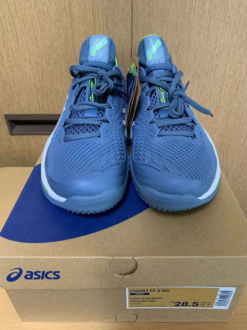 Asics テニスシューズ Court FF 3 スチールブルー OC 28.5